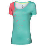 BIDI BADU Tøj BIDI BADU Amari Tech Round-Neck T-shirt Damer-Mint,Koral