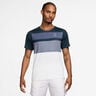 Court Dri-FIT Advantage Print T-shirt Herrer - blå, hvid