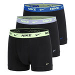 Nike Boksershorts Nike Essential Cotton Stretch Trunk Boksershorts - Pakke med 3 Herrer-sort, turkis
