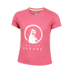 Quiet Please Tøj Quiet Please Baseline Logo T-shirt Pige-Pink
