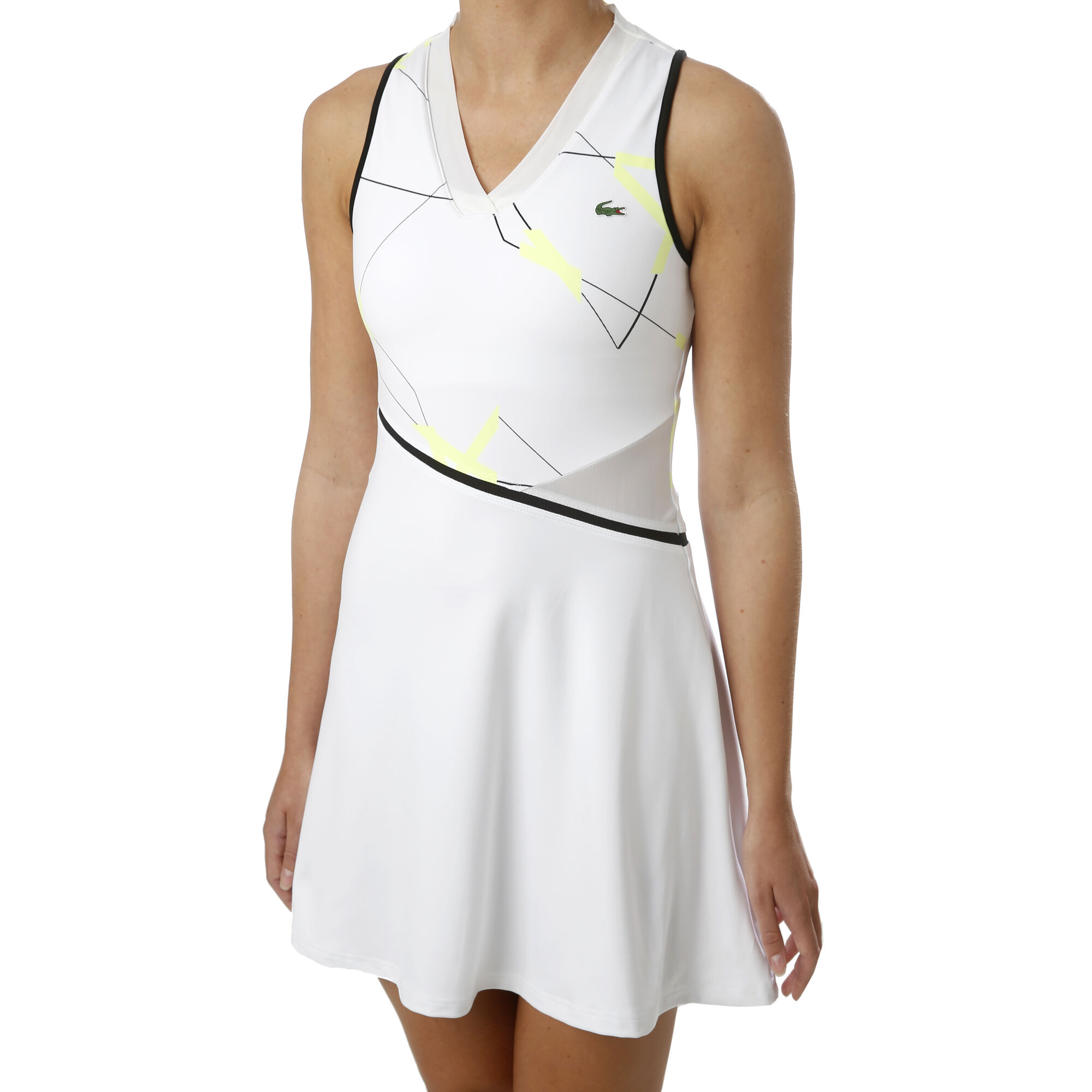 Lacoste Kjole Damer - Hvid, online | Tennis-Point