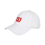 Wilson T&oslash;j Wilson Active Perforated Cap-Hvid,R&oslash;d