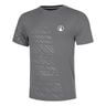 Receiver Embossed T-shirt Herrer - gr&aring;, hvid