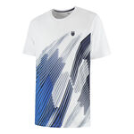 K-Swiss T-shirt K-Swiss KS AP HYPERCOURT PRINT CREW 6 T-shirt Herrer-hvid