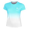 Crew Gradiant T-shirt Damer-Turkis,Hvid