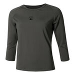 Quiet Please Tøj Quiet Please Sparkle Stripe Shirt,Langærmet Damer-Antracit