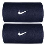 Nike Tøj Nike Swoosh Classic Doublewide Svedbånd Unisex - mørkeblå, hvid