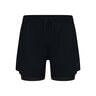 Zeroweight 5in 2in1 L&oslash;beshorts Herrer-sort