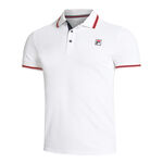 Fila Tøj Fila Core Button Piro Polo Herrer-Hvid,Rød