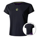 Quiet Please Tøj Quiet Please Perspectives Cross T-shirt Damer-Mørkeblå