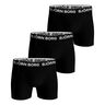 Stretch Boksershorts Pakke Med 3 Herrer-Sort