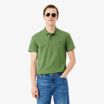 Lacoste T&oslash;j Lacoste Ribbed Collar Polo Polo Herrer - gr&oslash;n, hvid