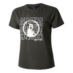 Quiet Please Tøj Quiet Please Glitter Word Salad T-shirt Damer-Antracit