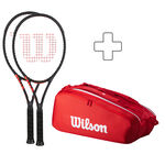 Wilson 2x CLASH 100L V3.0 FRM plus Schlägertasche