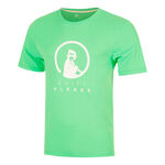 Quiet Please Tennist&oslash;j Quiet Please Trainings T-shirt Herrer - gr&oslash;n, hvid
