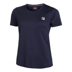 Fila Tøj Fila Leonie T-shirt Damer-Mørkeblå,Hvid