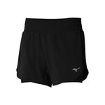 Mizuno T&oslash;j Mizuno 2in1 4.5 L&oslash;beshorts Damer-Sort