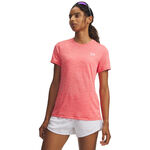 Under Armour T&oslash;j Under Armour Tech Twist T-shirt Damer-r&oslash;d, hvid
