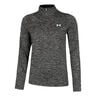 Tech Half-Zip Twist Shirt,Lang&aelig;rmet Damer-Sort