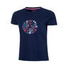New York 2024 Chill T-shirt Pige - mørkeblå, rød