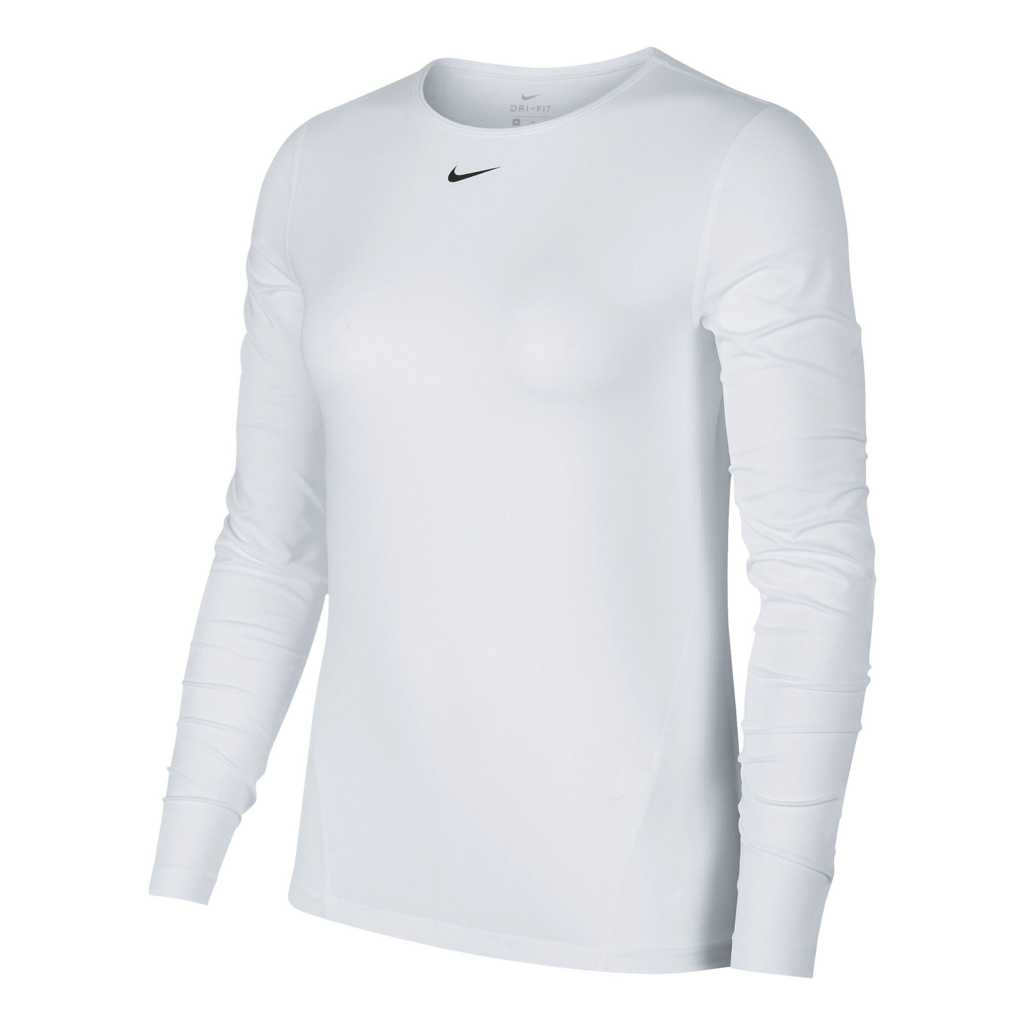 bælte Palads vigtig Nike Pro Shirt, Langærmet Damer - Hvid, Sort køb online | Tennis-Point