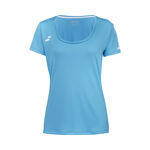 Babolat Tøj Babolat Play Cap Sleeve T-shirt Pige-Blå,Hvid
