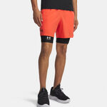 Under Armour T&oslash;j Under Armour Vansih Woven 6in Shorts Herrer-r&oslash;d, matsort