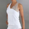 Bliss Tanktop Damer-hvid, beige