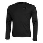 Nike Tøj Nike Dri-Fit Miler Dri-Fit UV Miler Løbetrøje Herrer-Sort