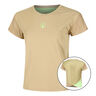 Wild Cross T-shirt Damer-Beige,Neongr&oslash;n
