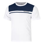 Sergio Tacchini T-shirt Sergio Tacchini Riflesso PL T-shirt Herrer - hvid, m&oslash;rkebl&aring;