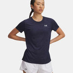 Under Armour T&oslash;j Under Armour Tech Twist T-shirt Damer-bl&aring;, hvid