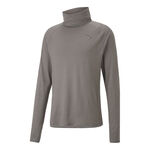 Puma T&oslash;j Puma Cloudspun High Neck Longsleeve Shirt, lang&aelig;rmet Herrer - gr&aring;, 