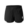 Match 2in1 Shorts Pige-Sort,Hvid