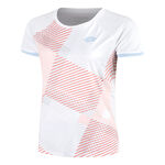 Lotto Tøj Lotto Tech IV D1 T-shirt Damer-Rosa,Hvid