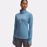 Under Armour Løbetrøje Under Armour Launch Pro Half-Zip Shirt,Langærmet Damer-Blå