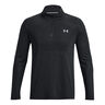 Seamless Stride 1/4 Zip Shirt,Langærmet Herrer-Sort