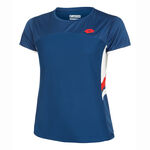 Lotto Tøj Lotto Squadra III T-shirt Damer-Blå,Hvid