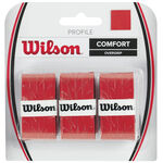 Wilson Overgrips Wilson Profile Overgrip Pakke Med 3-Rød