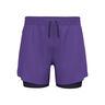 Zeroweight 5in 2in1 L&oslash;beshorts Herrer-lilla