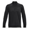 Quarter Half-Zip Shirt,Lang&aelig;rmet Herrer-Sort