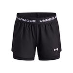 Under Armour T&oslash;j Under Armour Tech Play Up 2in1 Shorts Pige-Sort,Hvid