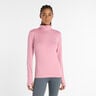 Essentials Space Dye Quarter Zip Shirt, lang&aelig;rmet Damer-pink