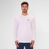 Crew Roundneck Shirt,Lang&aelig;rmet Herrer-Hvid
