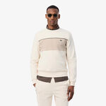 Lacoste Sweatshirt Lacoste Colorblock Sweatshirt Herrer - creme, beige
