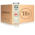 Wilson Bold med indvendigt tryk Wilson WTV TOUR 2.0 Dåse med 4 