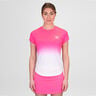 Crew Gradiant T-shirt Damer-Pink,Hvid