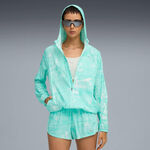 Puma Tøj Puma Velocity AOP Woven Løbejakke Damer-Grøn