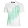 Performance T-shirt Damer-Hvid,Turkis