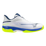Mizuno Tennissko Mizuno Wave Exceed Court Grusbanesko Herrer - hvid, bl&aring;